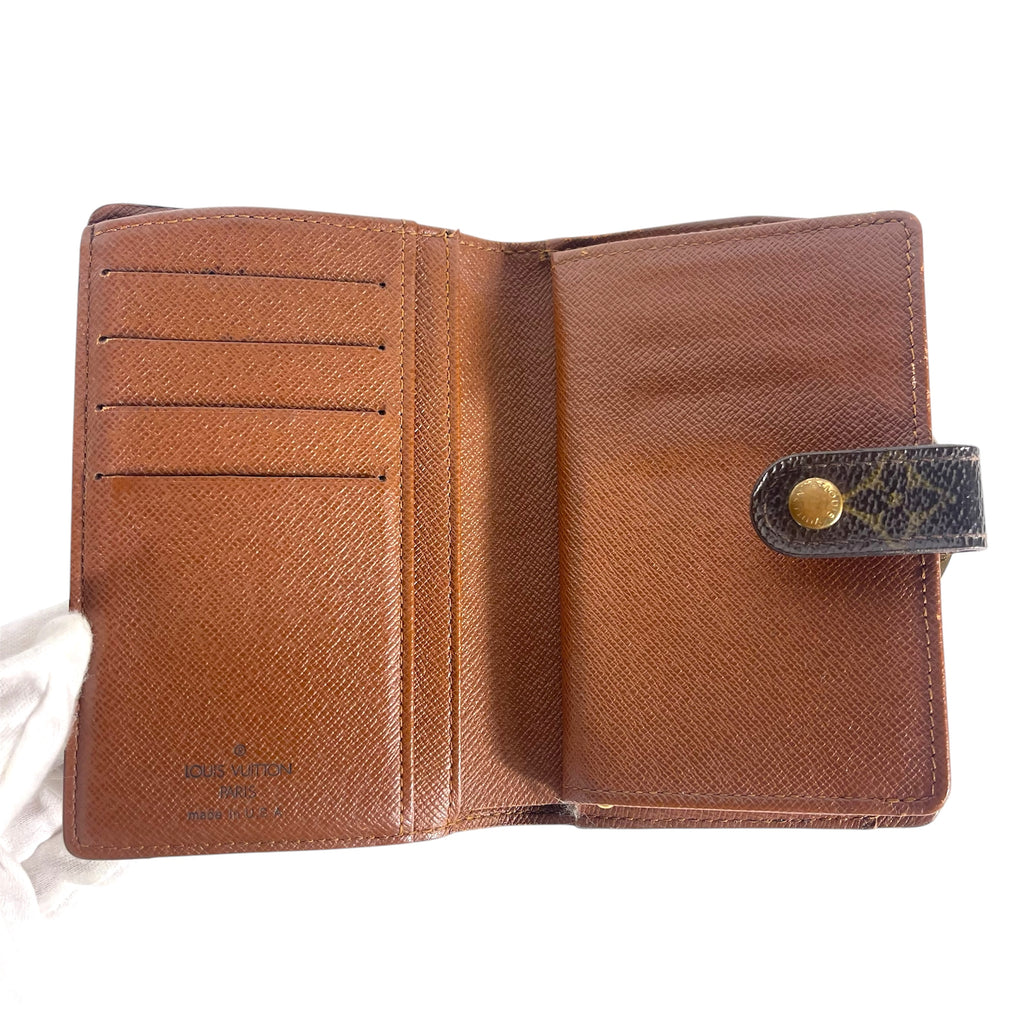 Louis Vuitton Canvas Monogram Compact Clip Wallet