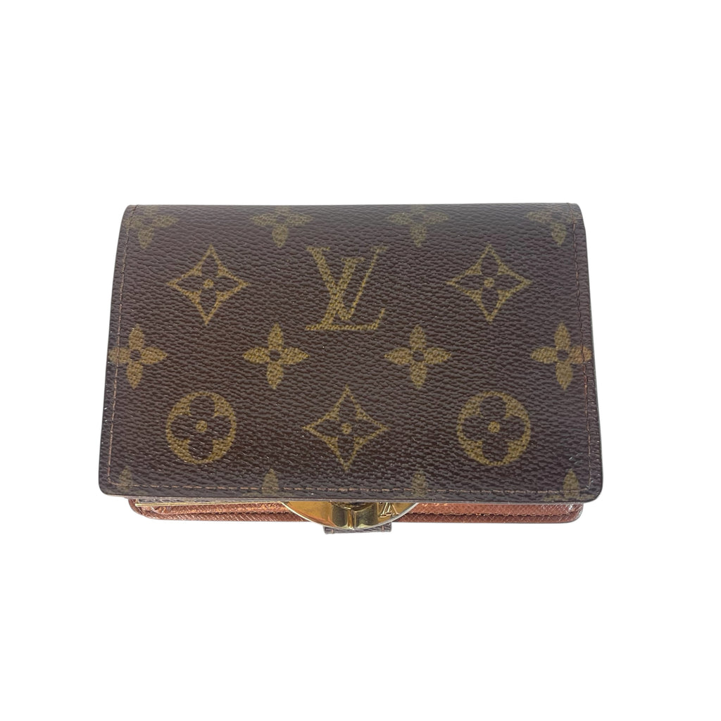 Louis Vuitton Canvas Monogram Compact Clip Wallet