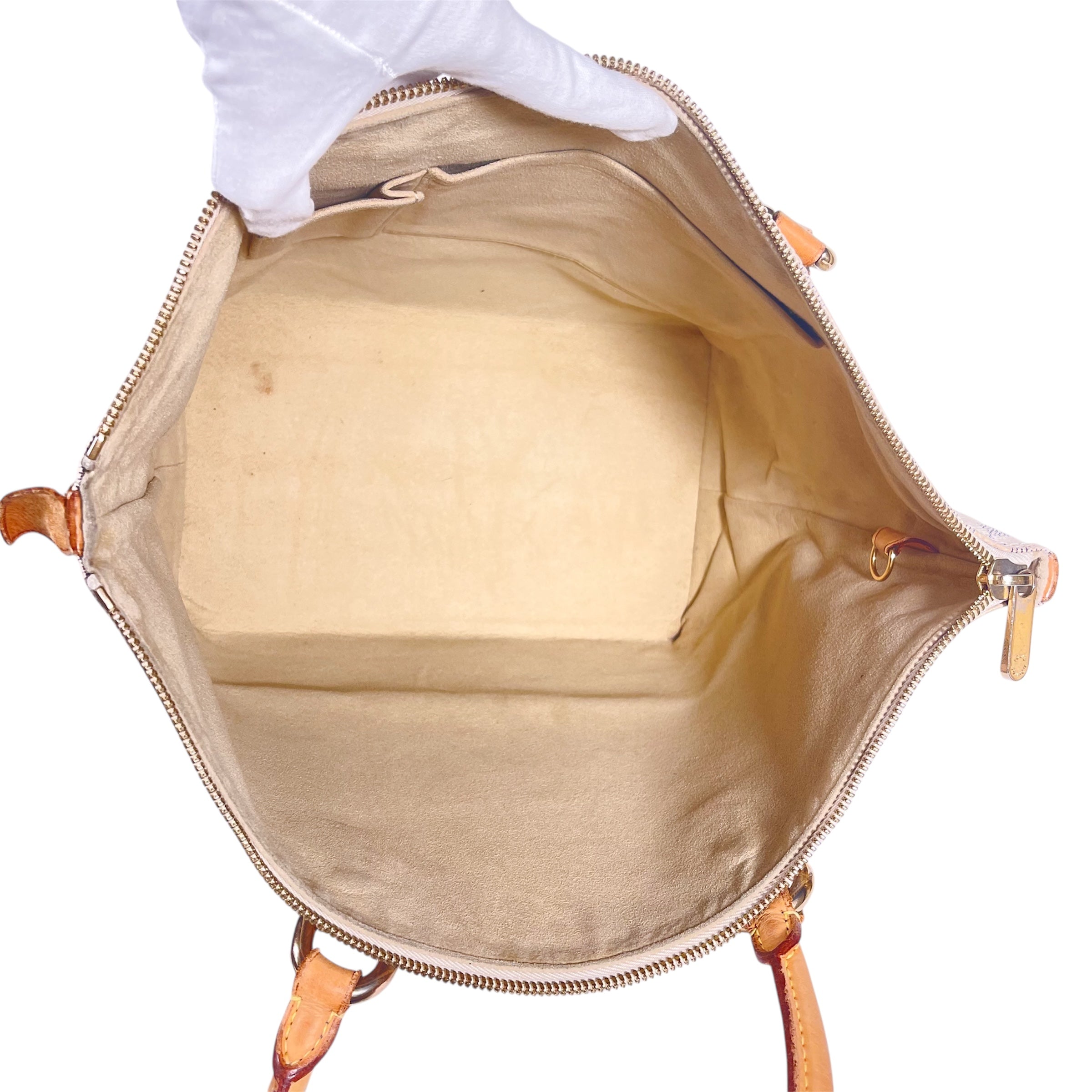 Louis Vuitton Saleya MM Damier Azur Canvas Handtasche