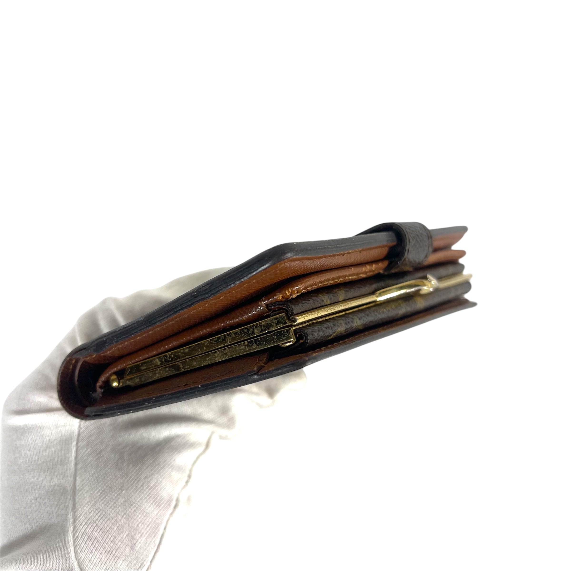 Louis Vuitton Canvas Monogram Compact Clip Wallet